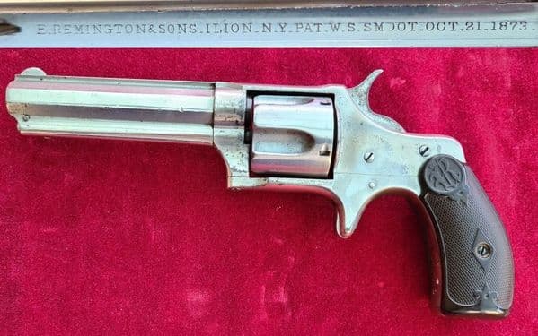 X X X SOLD X X X  Remington Smoot 5 shot .38 cal Rim-fire Revolver. Circa 1878. Ref 3368